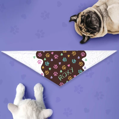 Bandana za psa – Pozor, pasji odtisi