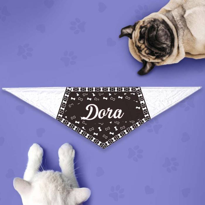 Bandana za psa – Kosti