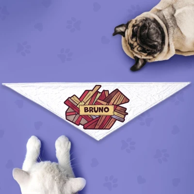 Bandana za psa – Lesene deske