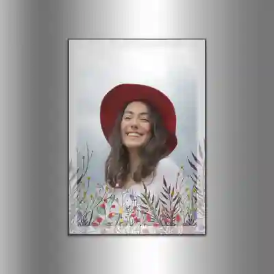 Personalizirani magneti za hladilnik - Z rožami in tvojo fotografijo