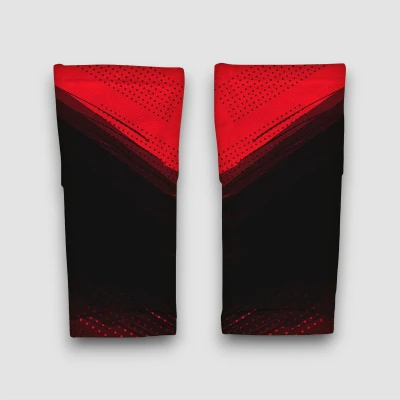 Personalizirani nogometni rokavi v rdeče-črni barvi