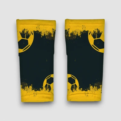 Personalizirani nogometni rokavi v rumenih odtenkih