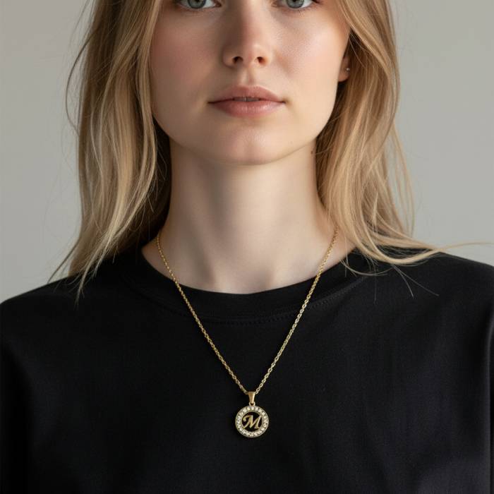 Personalizirana ogrlica z začetnico