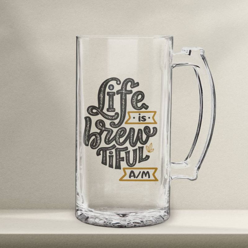 Personaliziran vrč za pivo – Life is Brewtiful