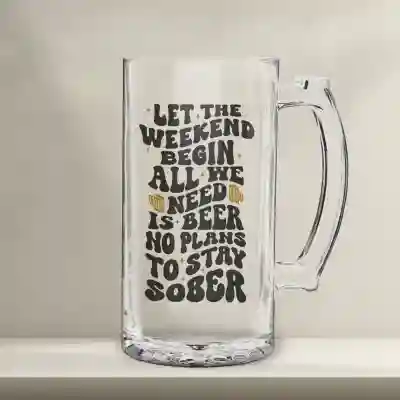 Personaliziran vrč za pivo – Naj se vikend začne