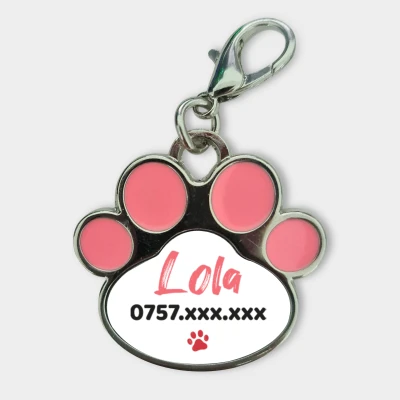 Personaliziran obesek za živali - Ime in telefonska številka