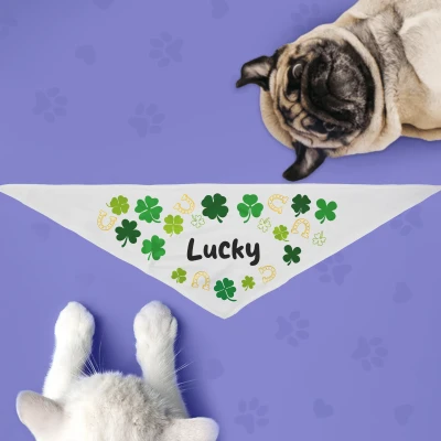 Bandana za psa – Zlata deteljica