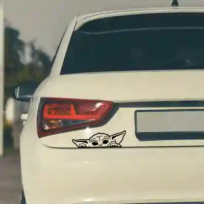 Nalepka za avto - Baby Yoda