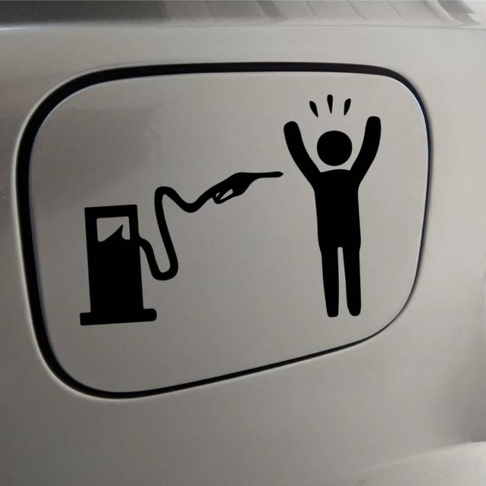 Nalepka za avto - Gas problems
