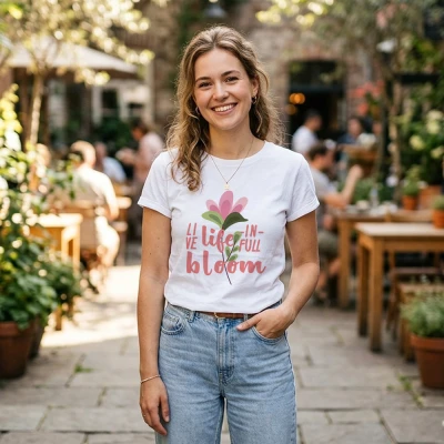 Personalizirana ženska majica – Vibracije cvetenja