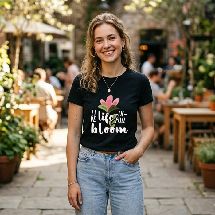 Personalizirana ženska majica – Vibracije cvetenja