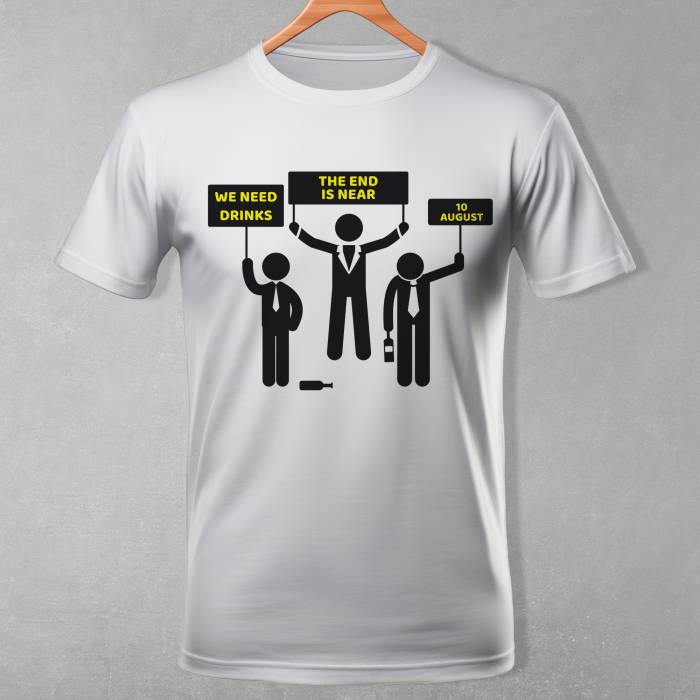 Personalizirana majica za fantovščino - The end is near