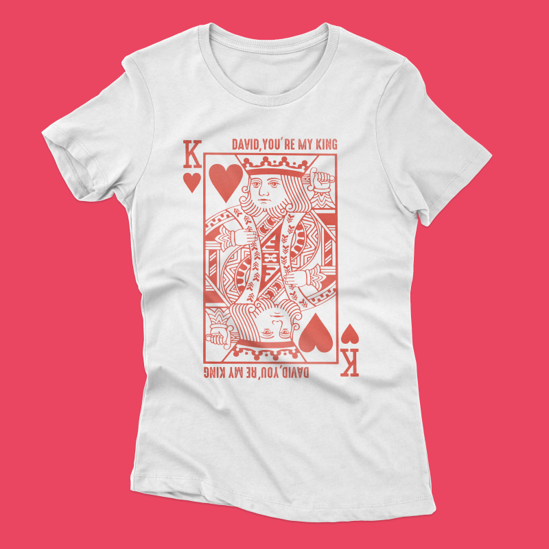 Personalizirana ženska majica – King of Hearts