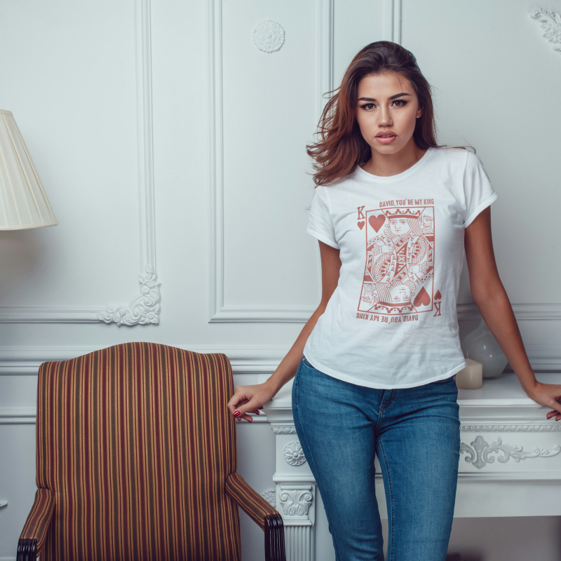 Personalizirana ženska majica – King of Hearts