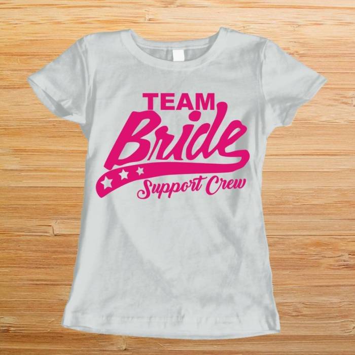 Personalizirana majica za dekliščino – Support Bride Crew