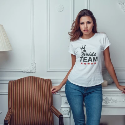 Personalizirana majica za dekliščino – Team Bride