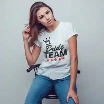 Personalizirana majica za dekliščino – Team Bride
