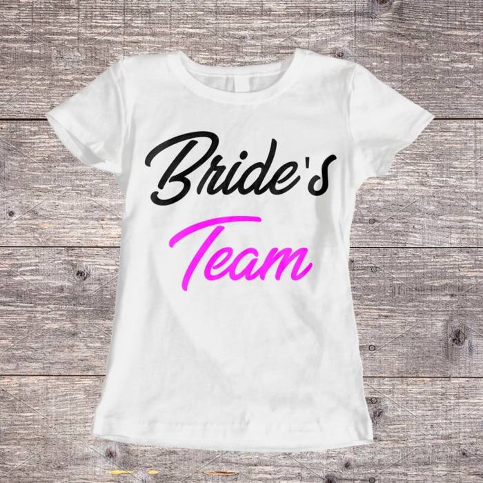 Personalizirana majica za dekliščino – Bride's Team