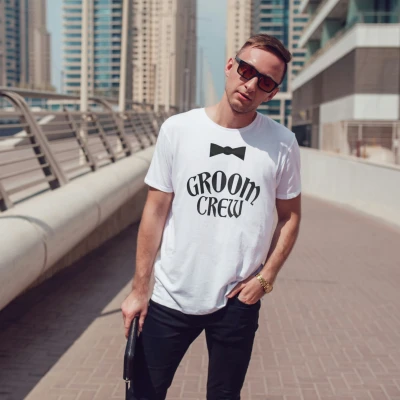 Personalizirana majica za fantovščino – Groom Crew