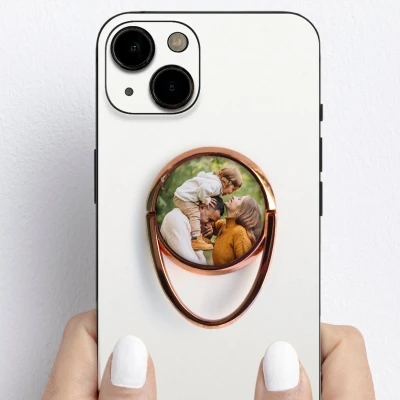 Personalizirano držalo za telefon v obliki prstana – S fotografijo