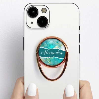 Prilagodljiv nosilec za telefon s prstanskim obročem - Valovi