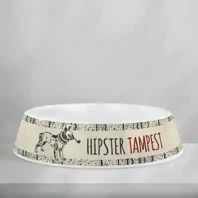 Personalizirana plastična posoda za pse - Hipster
