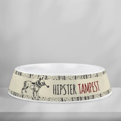 Personalizirana plastična posoda za pse - Hipster