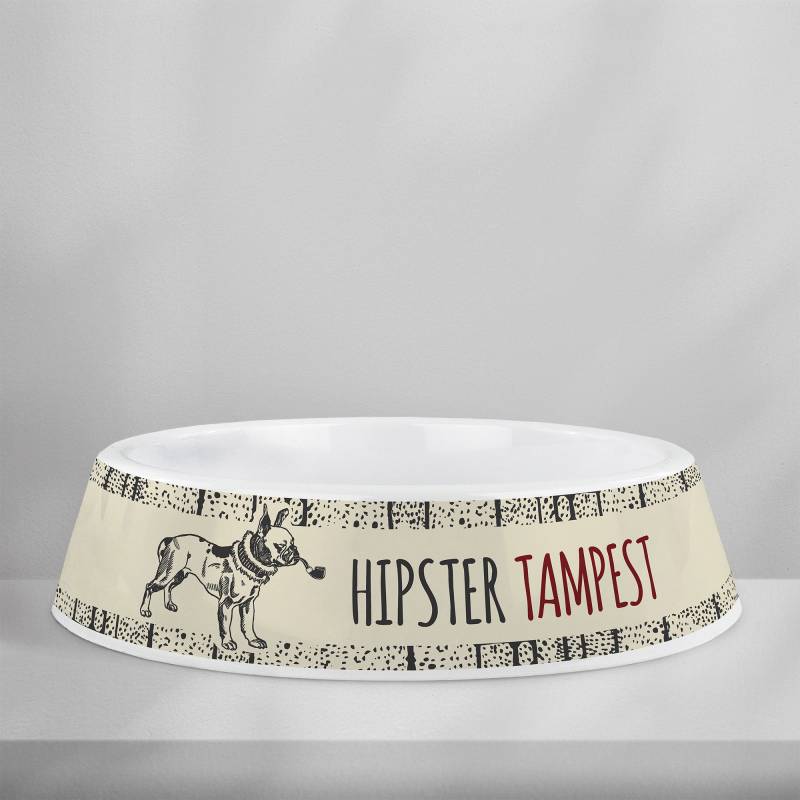 Personalizirana plastična posoda za pse - Hipster