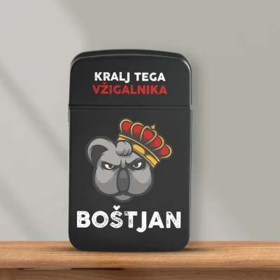 Personaliziran vžigalnik proti vetru - Kralj