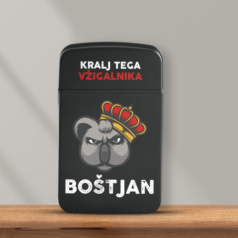 Personaliziran vžigalnik proti vetru - Kralj