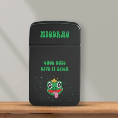 Personaliziran vžigalnik proti vetru - Žaba