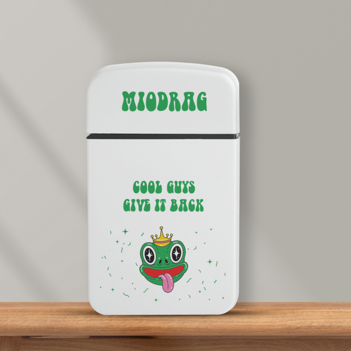Personaliziran vžigalnik proti vetru - Žaba
