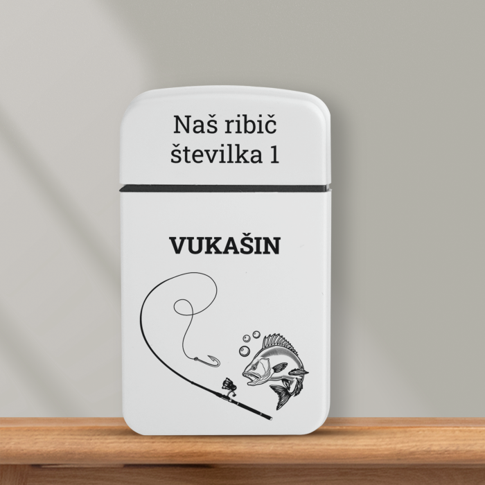 Personaliziran vžigalnik proti vetru - Naš ribič