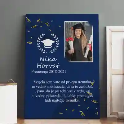 Osebno prilagojena slika - Diplomant s fotografijo