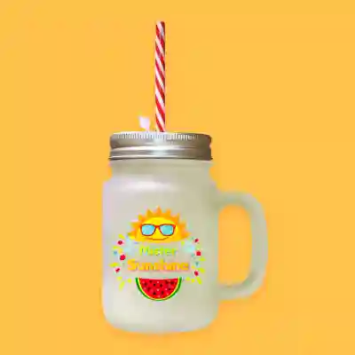 Prilagojena skodelica s slamico - Mister Sunshine
