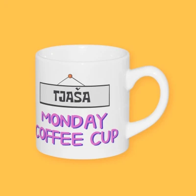 Personalizirana skodelica za kavo - Monday monster