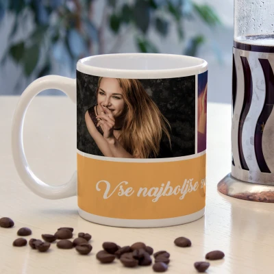 Personalizirana skodelica s slikami in besedilom