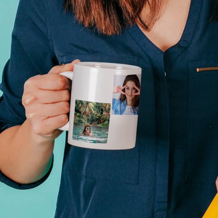 Personalizirana skodelica v treh fotografijah