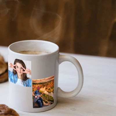 Personalizirana skodelica v treh fotografijah