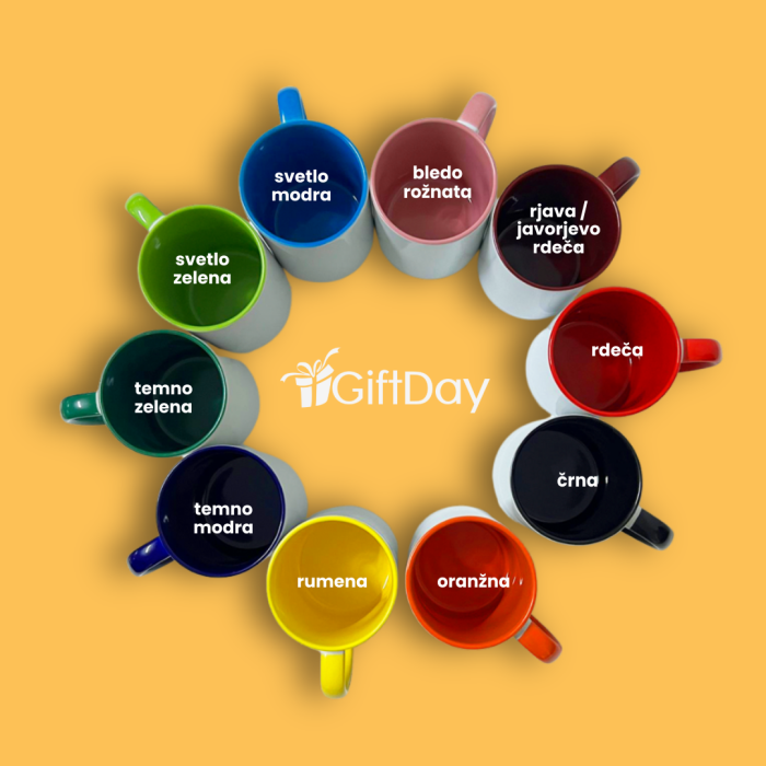 Personalizirana skodelica z vzorcem v obliki srca