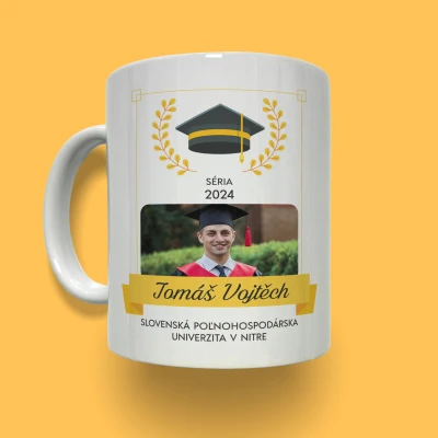 Personalizirana skodelica - Diplomiranje z zlatimi detajli