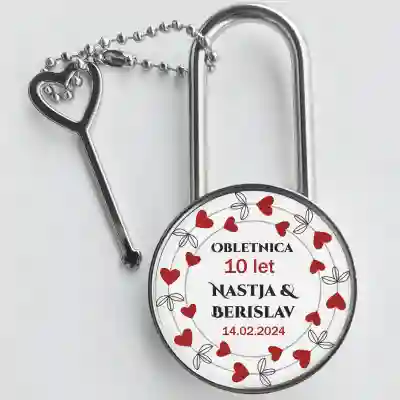 Personalizirana ključavnica - Srčki