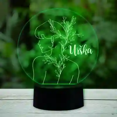 3D-LED-svetilka - Z abstraktnim vzorcem