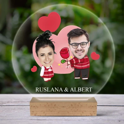 3D-LED-svetilka - Z zabavnim vzorcem