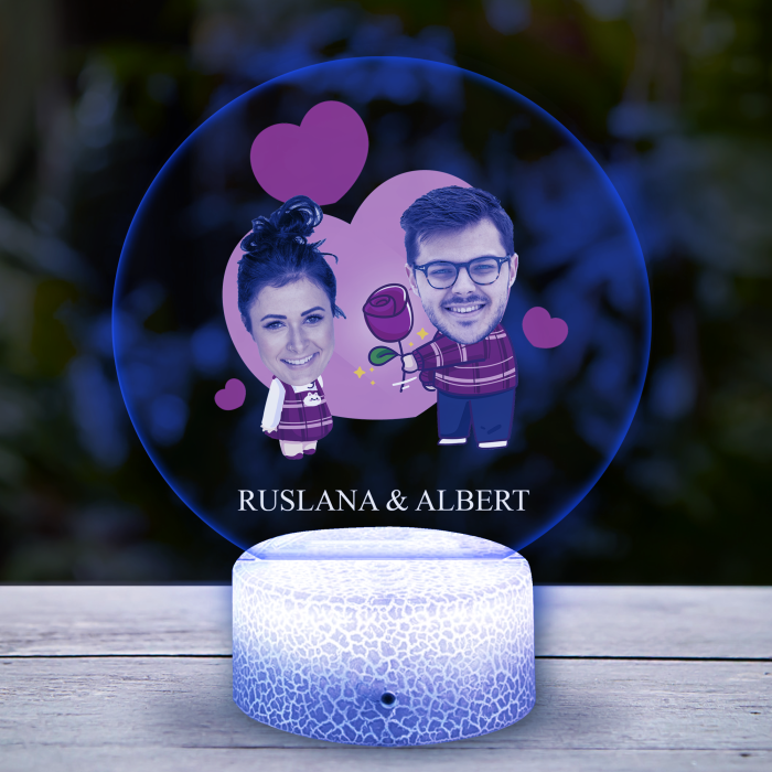 3D-LED-svetilka - Z zabavnim vzorcem