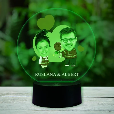 3D-LED-svetilka - Z zabavnim vzorcem