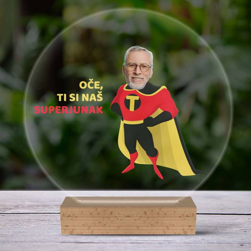 3D-LED-svetilka - Super oče