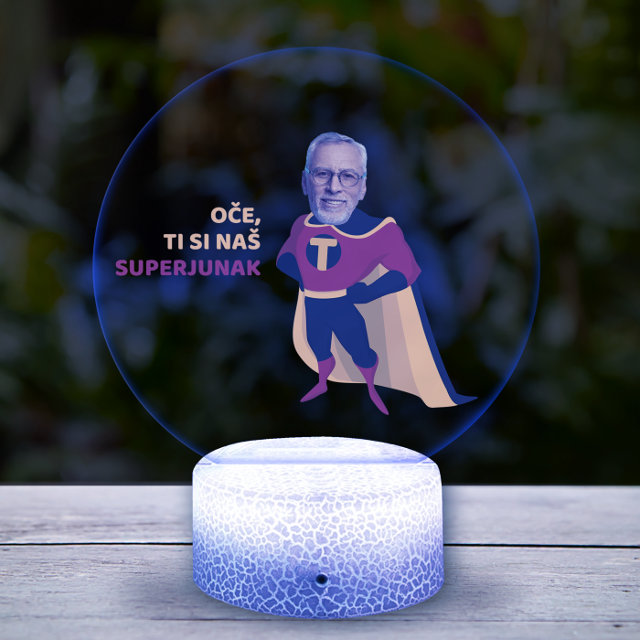 3D-LED-svetilka - Super oče