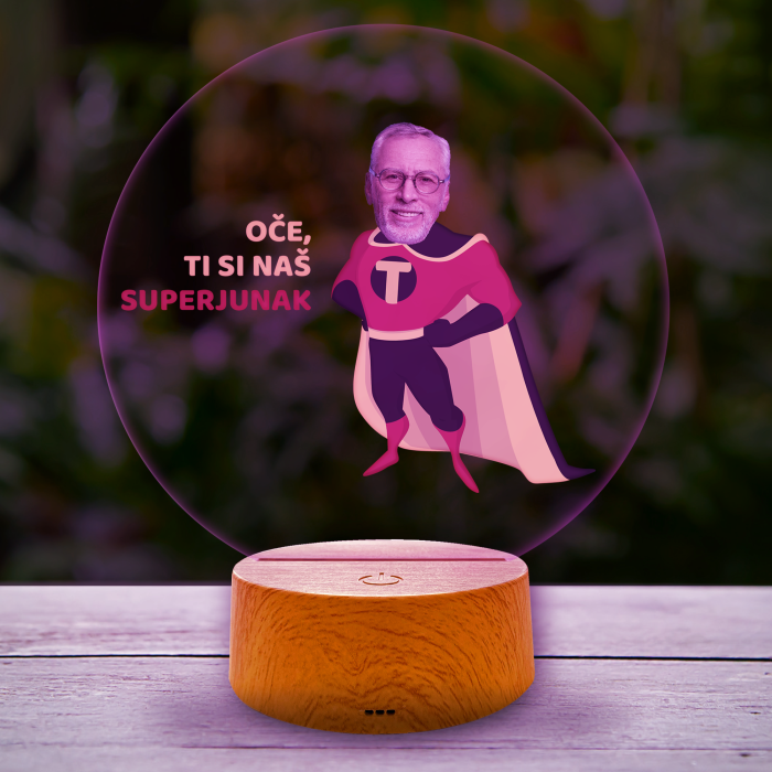 3D-LED-svetilka - Super oče