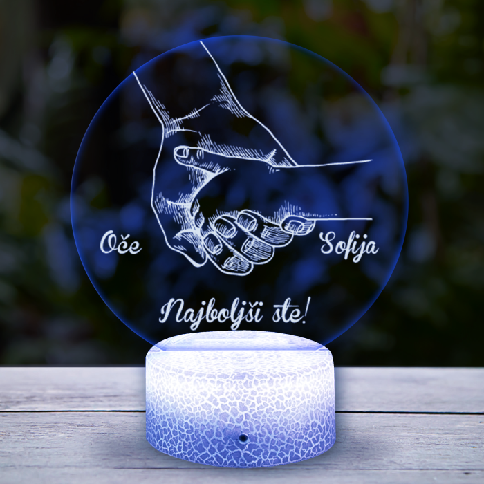 3D-LED-svetilka - Za očeta